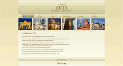 Desktop Screenshot of hotel-pension-arta.de